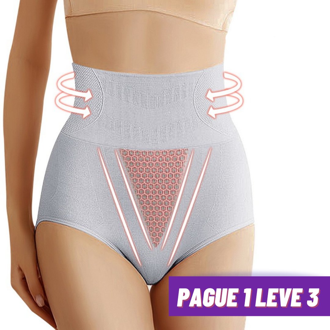 KIT Com 3 Calcinhas Modeladoras - ModelCenter - Ela e Ela - Cintas Modeladoras