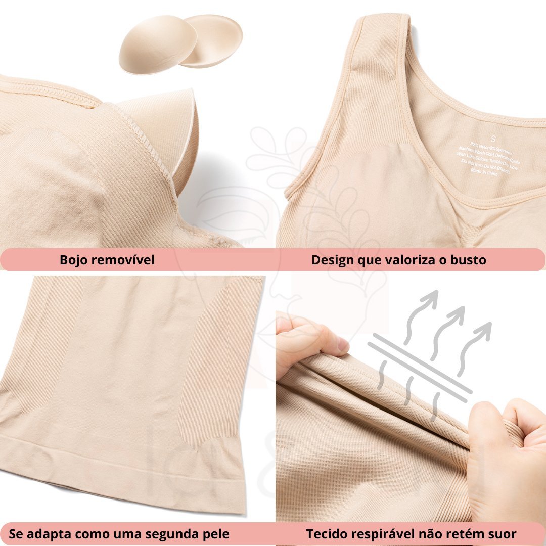 Regata Modeladora Redutora de Medidas - MaxShape - Ela e Ela - Cintas Modeladoras
