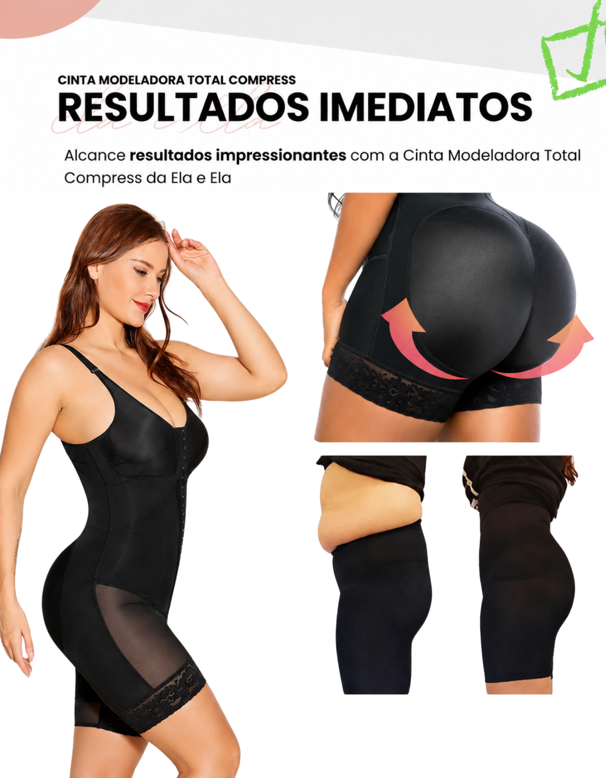Cinta Modeladora de Alta Compreesão Total Compress