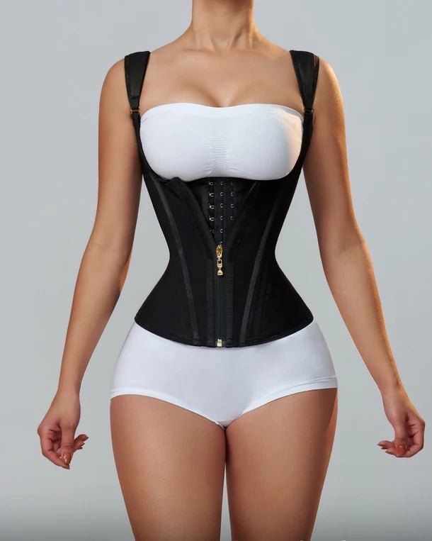 Colete Espartilho Modelador Alta Compressão 3 Níveis com Zíper Eva Belt - Ela e Ela - Cintas Modeladoras