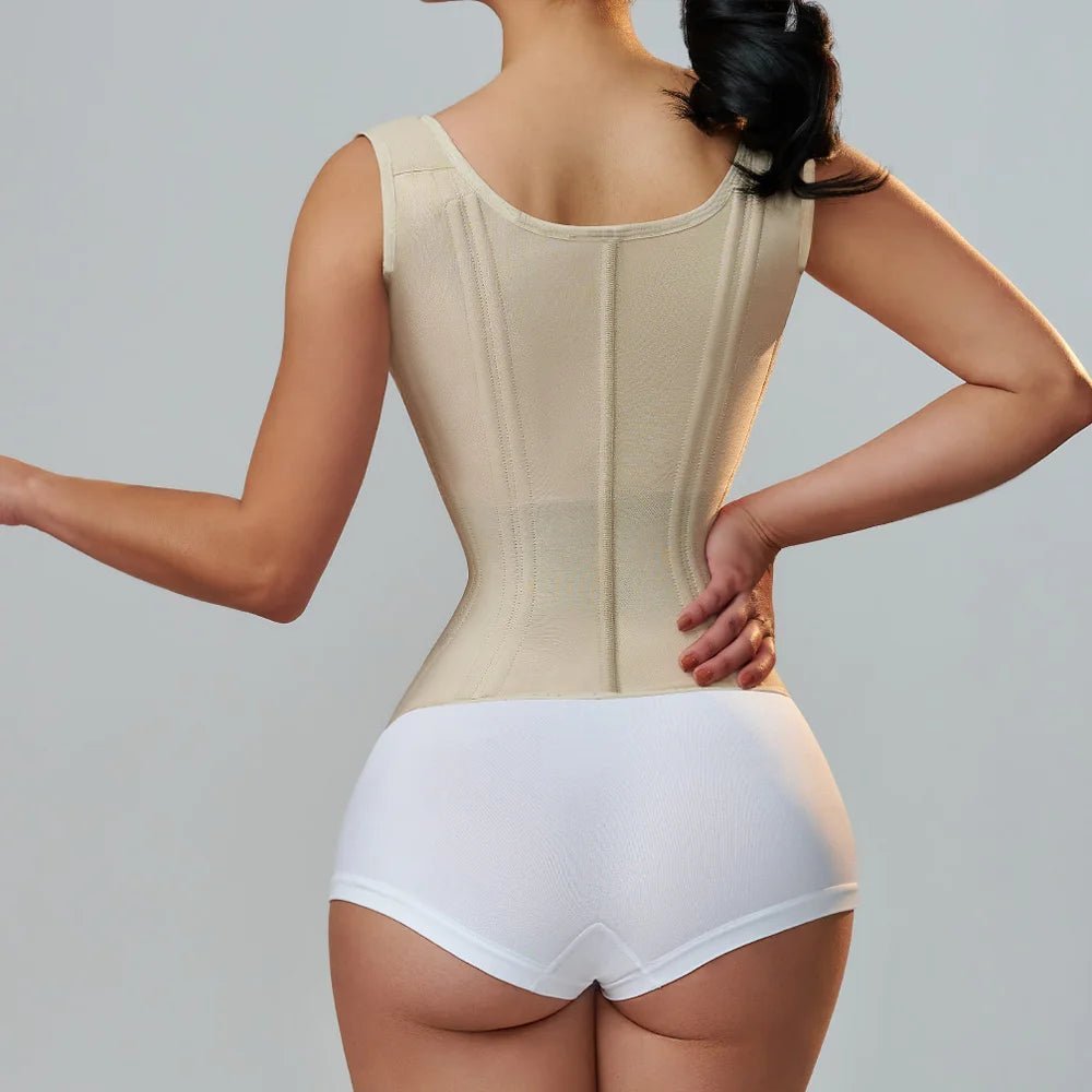 Colete Espartilho Modelador Alta Compressão 3 Níveis com Zíper Eva Belt - Ela e Ela - Cintas Modeladoras