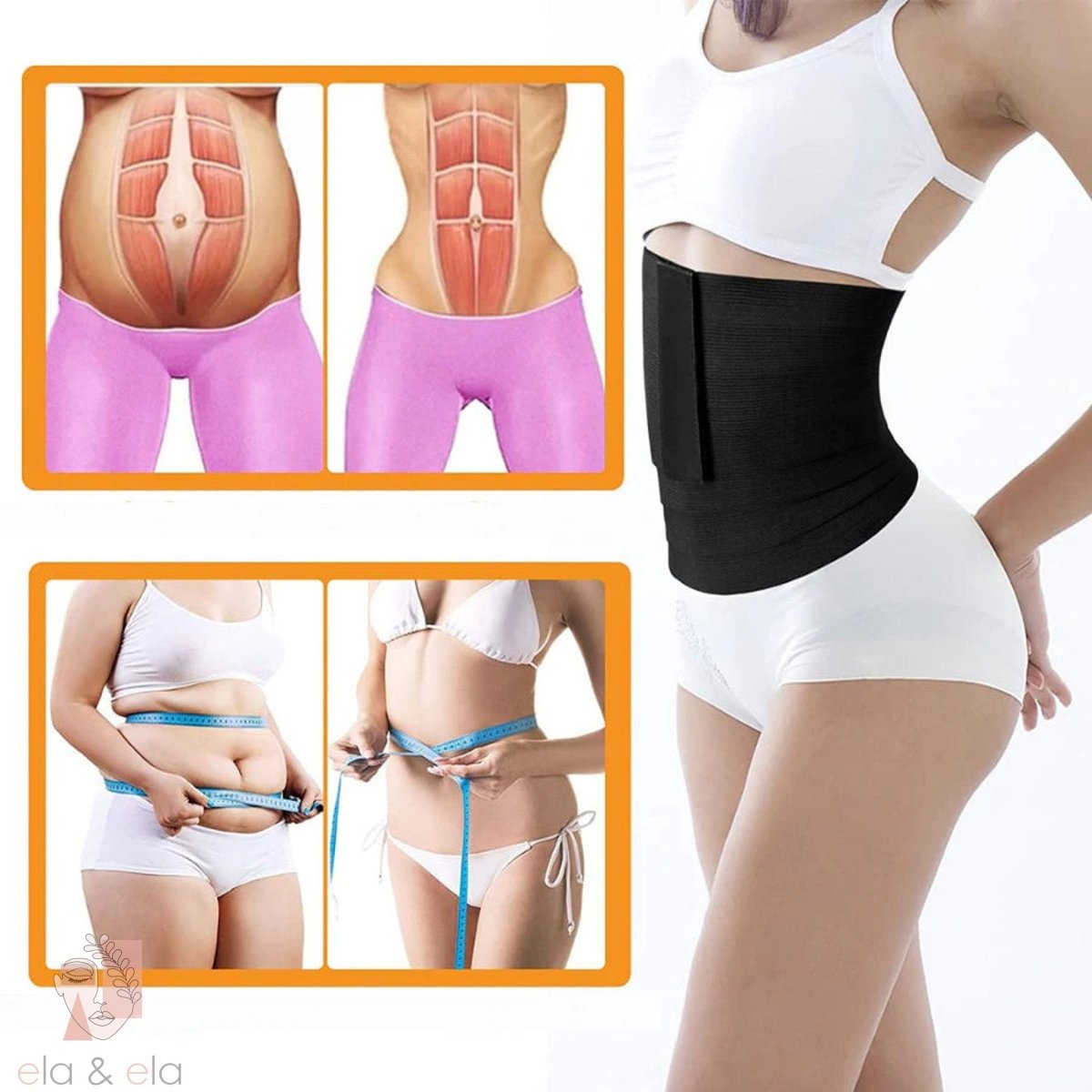Fita Modeladora de Cintura TotalCompress - Ela e Ela - Cintas Modeladoras