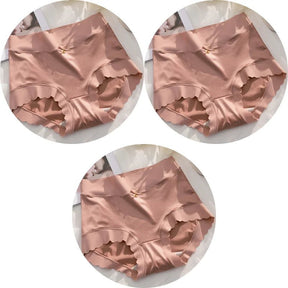 KIT 3 Calcinhas de Seda Premium Antibacteriana sem Costura - Ela e Ela - Cintas Modeladoras