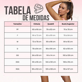 Kit Alpha Modelador com Top e Shorts de Alta Compressão - Ela e Ela - Cintas Modeladoras