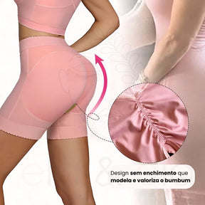 Kit Alpha Modelador com Top e Shorts de Alta Compressão - Ela e Ela - Cintas Modeladoras