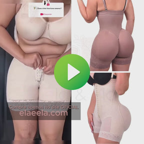 Cinta Modeladora Efeito Lipo de Alta Compreesão Fox Compress