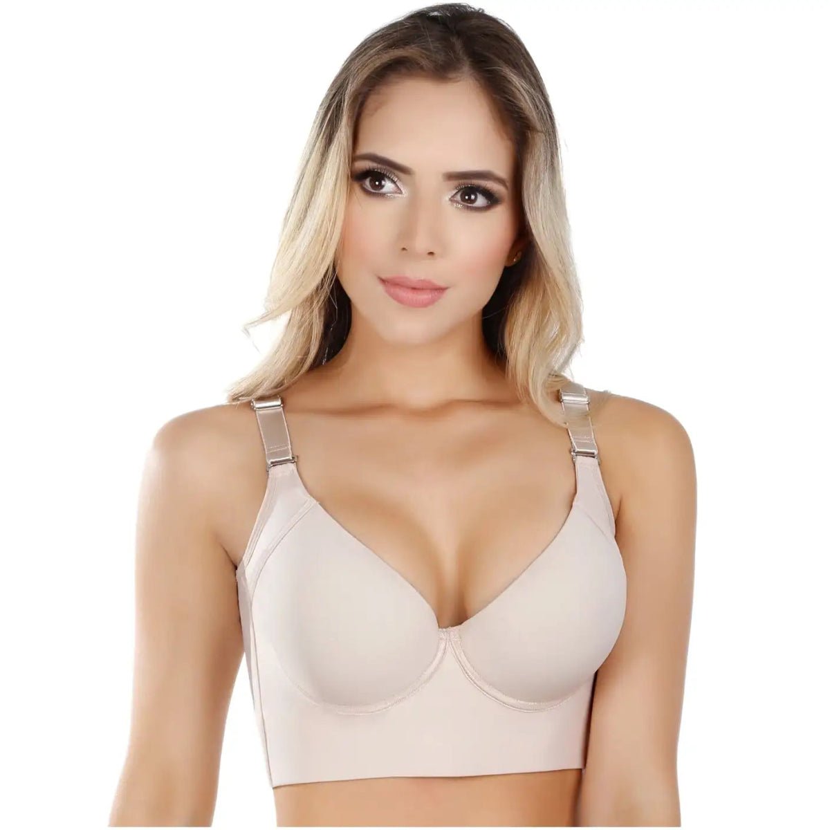 Sutiã Modelador Reforçado Esconde Culote Ajustável - Ela e Ela - Cintas Modeladoras